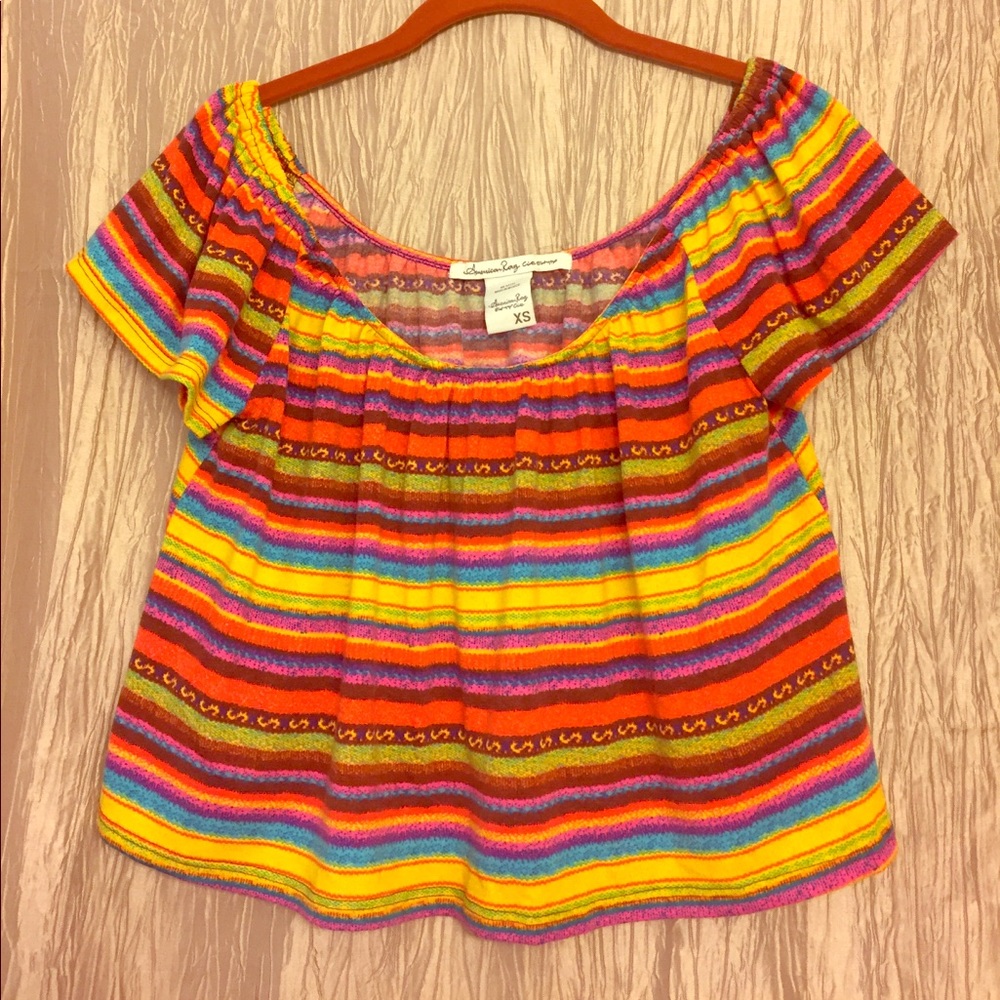 American Rag Stripped Crop-Top